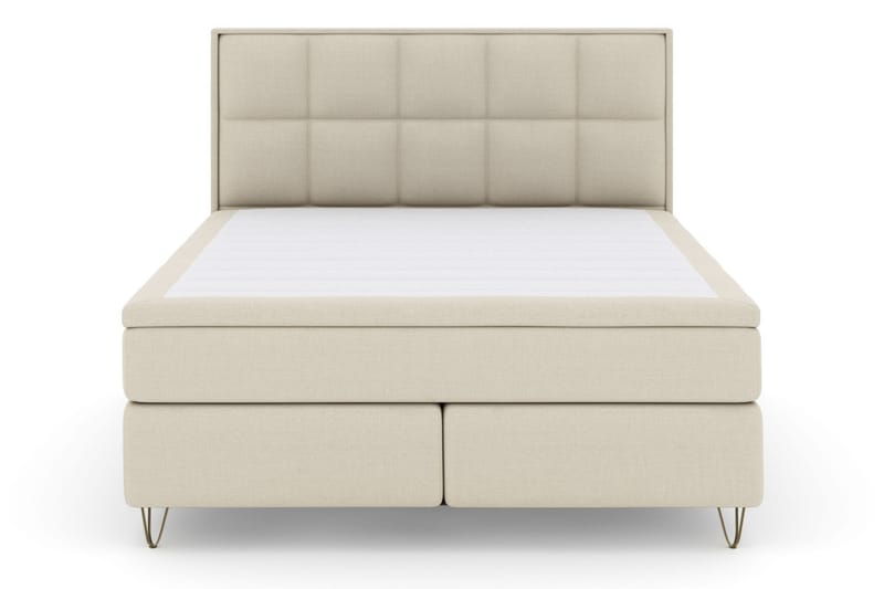 Komplett Sengepakke Choice No 5 180x200 Fast Watergel - Beige|V-formede Metallben - Møbler - Senger - Kontinentalsenger