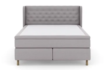 Komplett Sengepakke Choice No 5 180x200 Fast/Medium Watergel - Lysegrå|Kobberben - Møbler - Senger - Kontinentalsenger