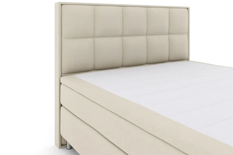Komplett Sengepakke Choice No 5 180x200 Medium Lateks - Beige|Metallben - Møbler - Senger - Kontinentalsenger