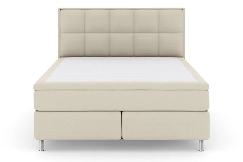 Komplett Sengepakke Choice No 5 180x200 Medium Lateks - Beige|Metallben - Møbler - Senger - Kontinentalsenger