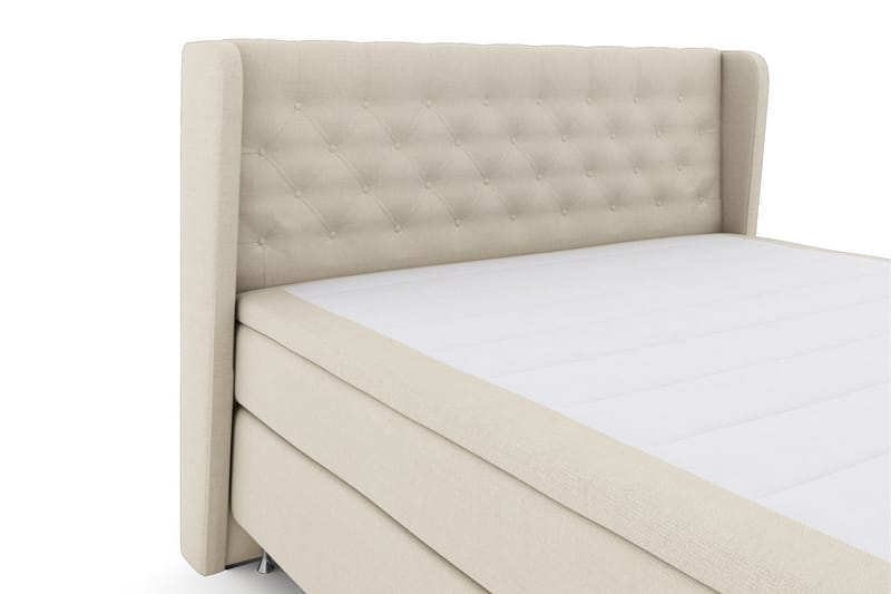 Komplett Sengepakke Choice No 5 210x210 Fast Lateks - Beige|Sølvben - Møbler - Senger - Kontinentalsenger