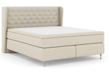 Komplett Sengepakke Choice No 5 210x210 Fast Lateks - Beige|Sølvben - Møbler - Senger - Kontinentalsenger