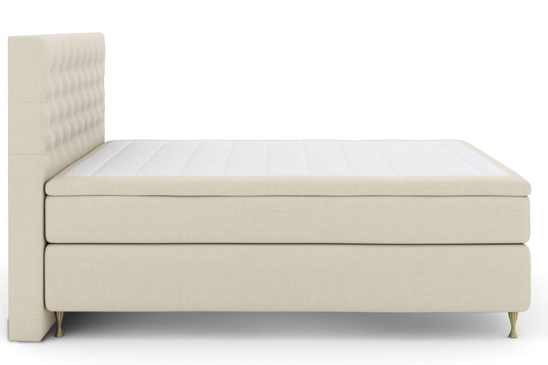 Komplett Sengepakke Choice No 5 210x210 Fast Watergel - Beige|Gullben - Møbler - Senger - Kontinentalsenger