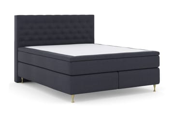 Komplett Sengepakke Choice No 5 210x210 Fast Watergel - Blå|Gullben - Møbler - Senger - Kontinentalsenger