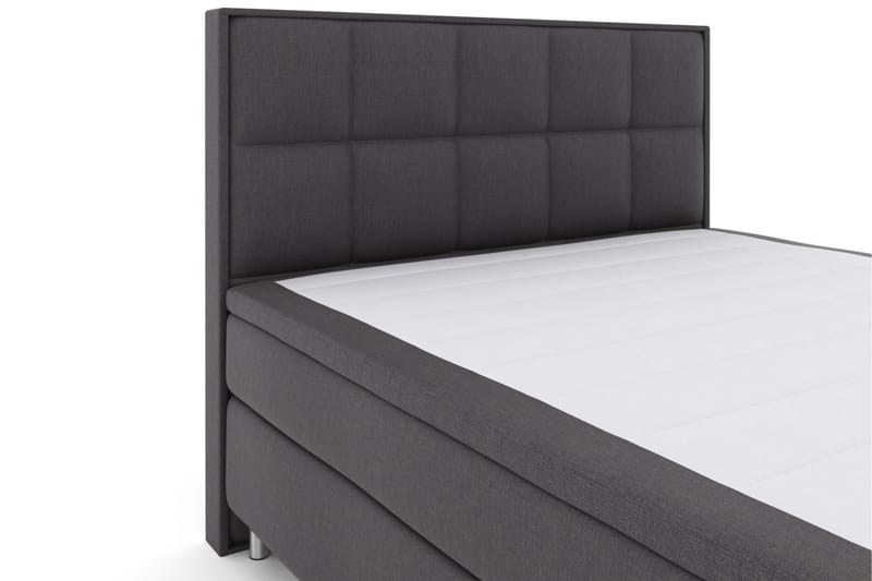 Komplett Sengepakke Choice No 5 210x210 Medium Lateks - Mørkegrå|Metallben - Møbler - Senger - Kontinentalsenger