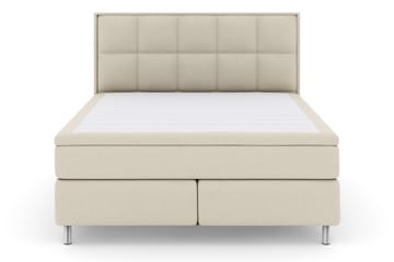 Komplett Sengepakke Choice No 5 210x210 Medium Watergel - Beige|Metallben - Møbler - Senger - Kontinentalsenger