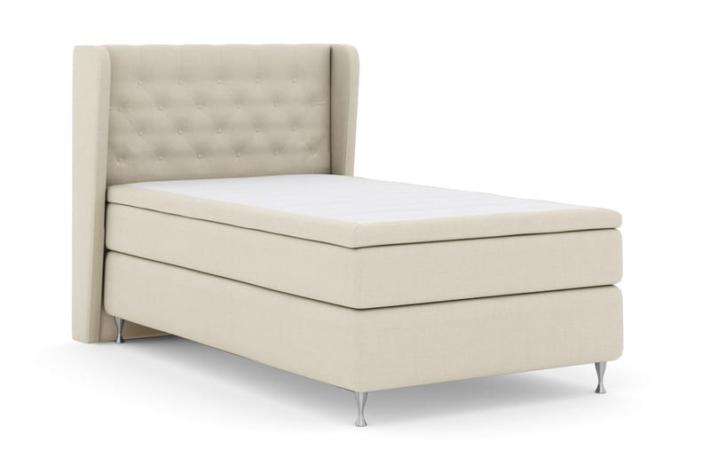 Komplett Sengepakke Choice No 6 120x200 Medium Memory/Pocket - Beige|Sølvben - Møbler - Senger - Kontinentalsenger