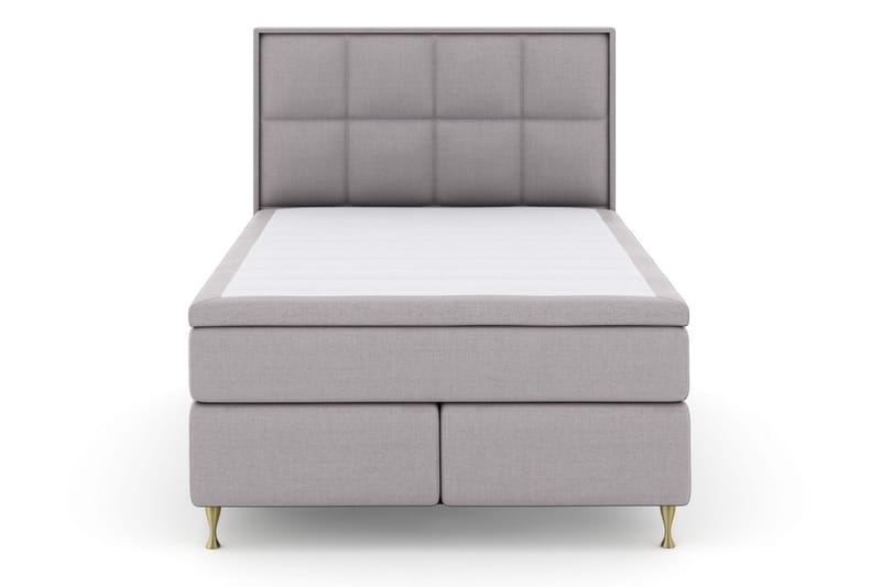 Komplett Sengepakke Choice No 6 140x200 Fast Lateks/Memory - Lysegrå|Gullben - Møbler - Senger - Kontinentalsenger
