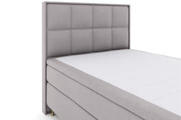 Komplett Sengepakke Choice No 6 140x200 Fast Lateks/Memory - Lysegrå|Gullben - Møbler - Senger - Kontinentalsenger