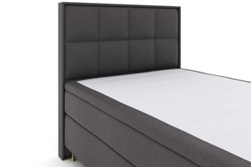 Komplett Sengepakke Choice No 6 140x200 Fast Lateks/Memory - Mørkegrå|Gullben - Møbler - Senger - Kontinentalsenger
