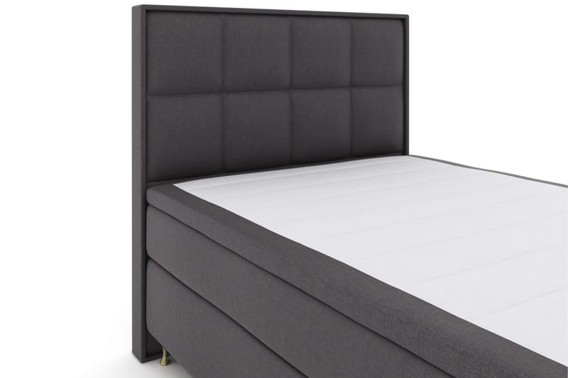 Komplett Sengepakke Choice No 6 140x200 Fast Lateks/Memory - Mørkegrå|Gullben - Møbler - Senger - Kontinentalsenger