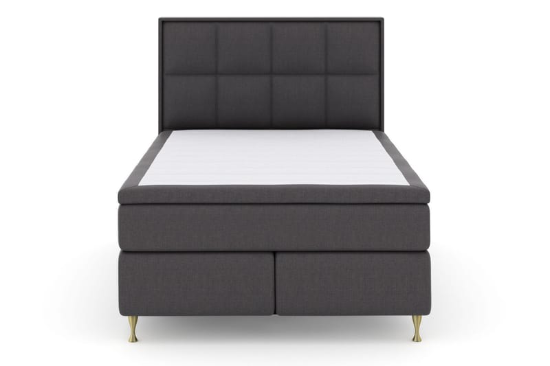Komplett Sengepakke Choice No 6 140x200 Fast Lateks/Memory - Mørkegrå|Gullben - Møbler - Senger - Kontinentalsenger