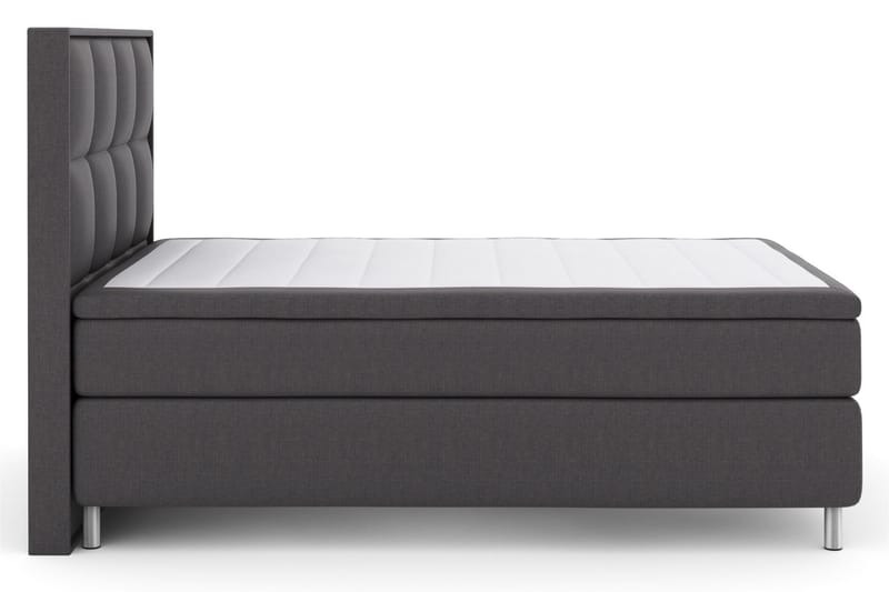 Komplett Sengepakke Choice No 6 140x200 Fast Memory/Pocket - Mørkegrå|Metallben - Møbler - Senger - Kontinentalsenger
