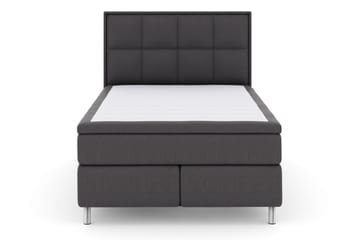 Komplett Sengepakke Choice No 6 140x200 Fast Watergel - Mørkegrå|Metallben - Møbler - Senger - Kontinentalsenger