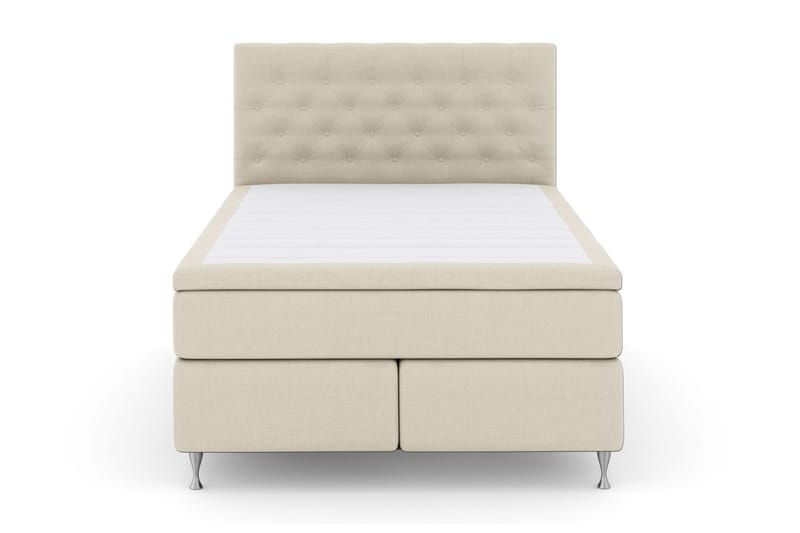 Komplett Sengepakke Choice No 6 160x200 F/M Lateks/Memory - Beige|Sølvben - Møbler - Senger - Kontinentalsenger