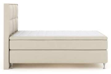 Rutete Sengegavl 160 cm - Beige