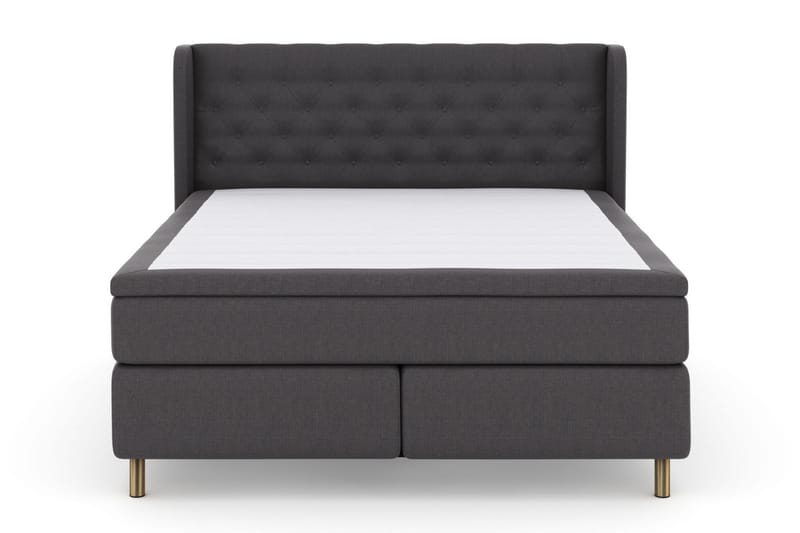Komplett Sengepakke Choice No 6 160x200 Medium Watergel - Mørkegrå|Kobberben - Møbler - Senger - Kontinentalsenger