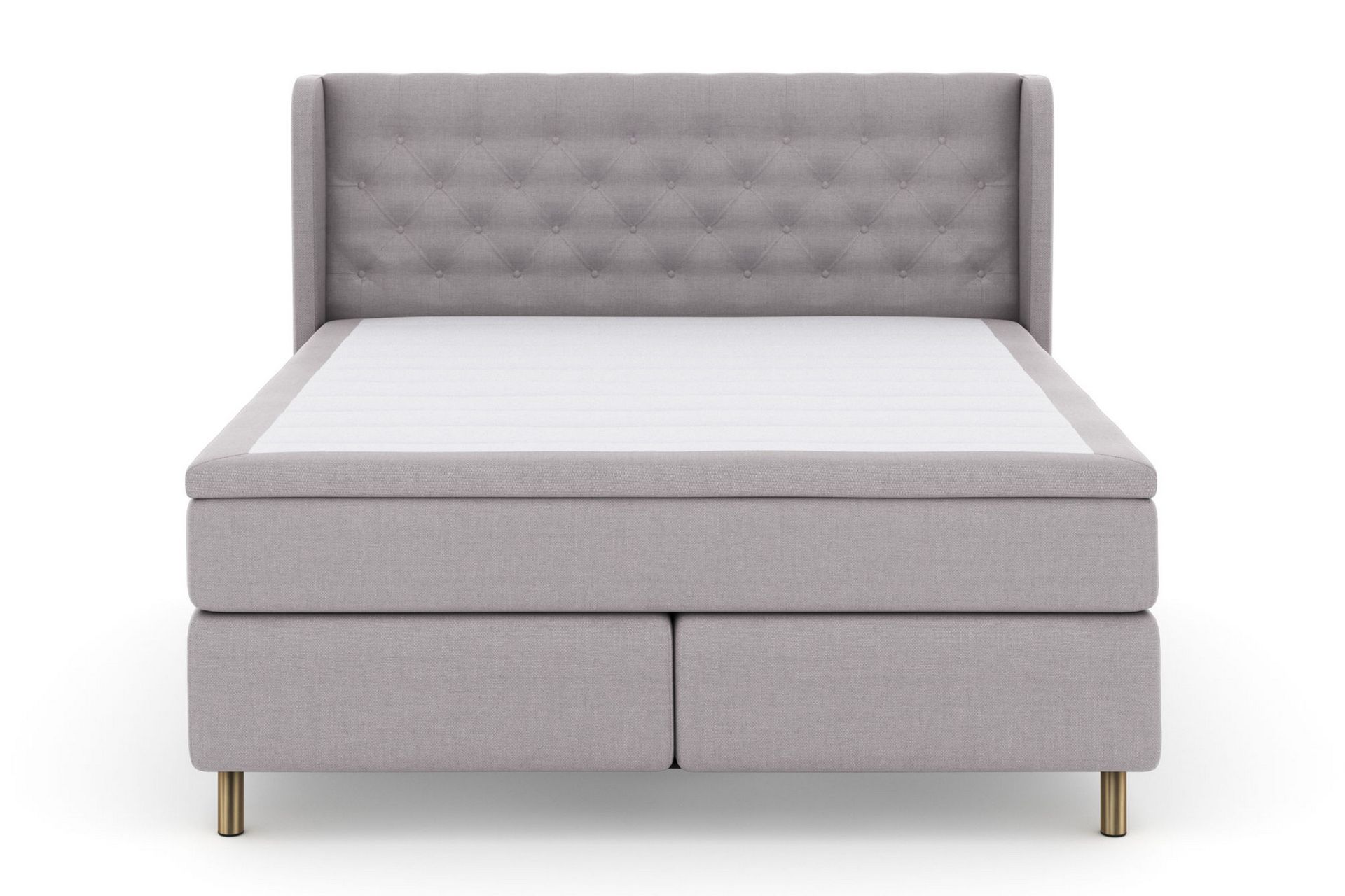 Komplett Sengepakke Choice No 6 180x200 Fast Lateks/Memory - Lysegrå|Kopperben - Møbler - Senger - Kontinentalsenger