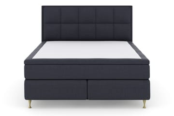 Komplett Sengepakke Choice No 6 180x200 Fast Watergel - Blå|Gullben - Møbler - Senger - Kontinentalsenger
