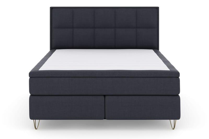 Komplett Sengepakke Choice No 6 180x200 Fast/Medium Watergel - Blå|V-formede Metallben - Møbler - Senger - Kontinentalsenger