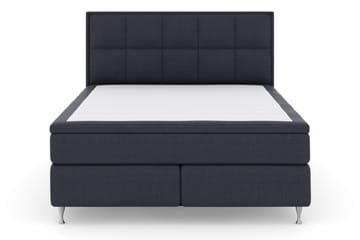 Komplett Sengepakke Choice No 6 180x200 F/M Memory/Pocket - Blå|Sølvben - Møbler - Senger - Kontinentalsenger