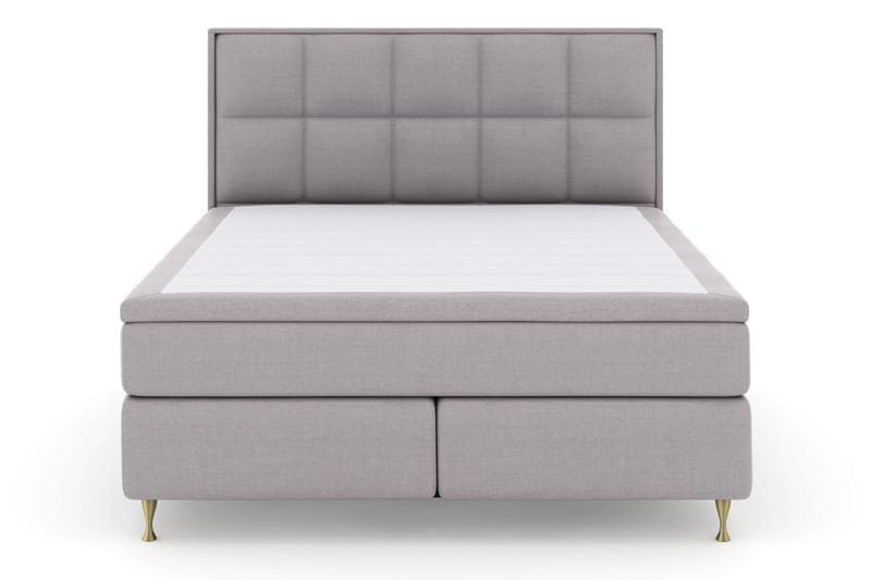 Komplett Sengepakke Choice No 6 180x200 Medium Memory/Pocket - Lysegrå|Gullben - Møbler - Senger - Kontinentalsenger