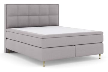 Komplett Sengepakke Choice No 6 180x200 Medium Memory/Pocket - Lysegrå|Gullben - Møbler - Senger - Kontinentalsenger
