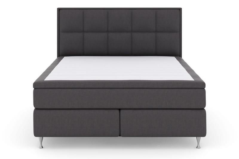 Komplett Sengepakke Choice No 6 180x200 Medium Memory/Pocket, Mørkegrå|Sølvben