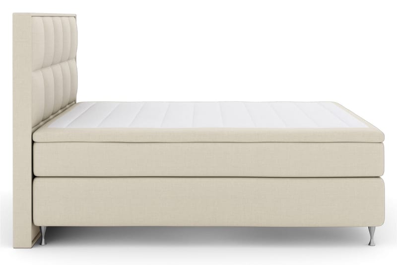 Komplett Sengepakke Choice No 6 210x210 Fast/Medium Watergel - Beige|Sølvben - Møbler - Senger - Kontinentalsenger
