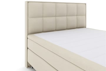 Komplett Sengepakke Choice No 6 210x210 Fast/Medium Watergel - Beige|Sølvben - Møbler - Senger - Kontinentalsenger