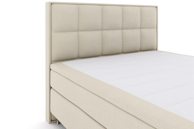 Komplett Sengepakke Choice No 6 210x210 Fast/Medium Watergel - Beige|Sølvben - Møbler - Senger - Kontinentalsenger