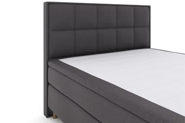 Komplett Sengepakke Choice No 6 210x210 Fast/Medium Watergel - Mørkegrå|Kobberben - Møbler - Senger - Kontinentalsenger