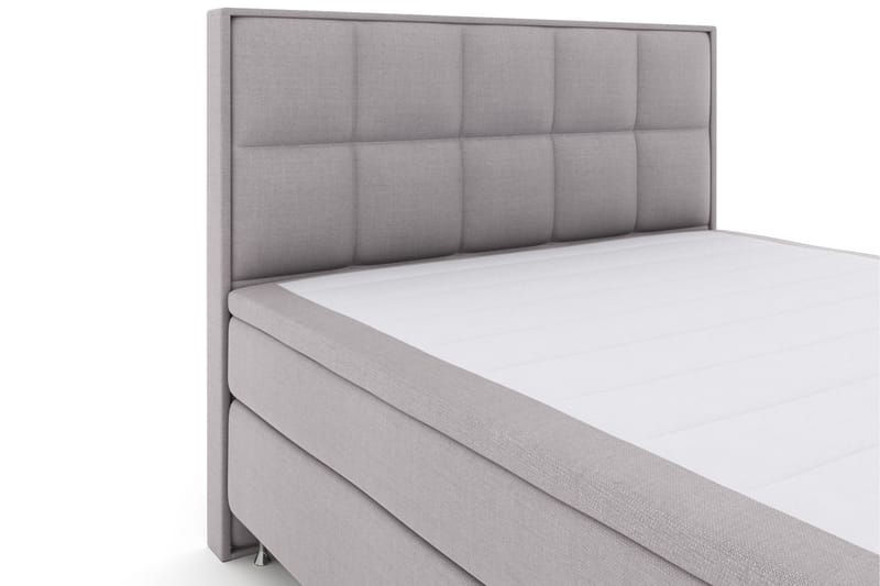 Komplett Sengepakke Choice No 6 210x210 F/M Lateks/Memory - Lysegrå|Sølvben - Møbler - Senger - Kontinentalsenger