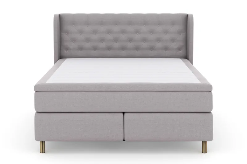Komplett Sengepakke Choice No 6 210x210 Medium Memory/Pocket - Lysegrå|Kopperben - Møbler - Senger - Kontinentalsenger
