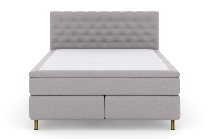 Komplett Sengepakke Choice No 6 210x210 Medium Memory/Pocket - Lysegrå|Kopperben - Møbler - Senger - Kontinentalsenger