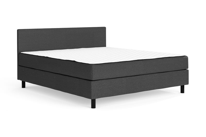 Komplett Sengepakke Rocky 160x200 - Mørkgrå - Møbler - Senger - Kontinentalsenger