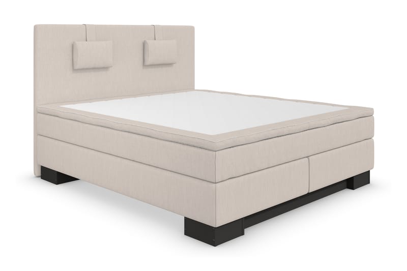 Komplett Sengepakke Romance Lyx 160 Beige - Beige - Kontinentalsenger - Dobbeltsenger - Komplett sengepakke