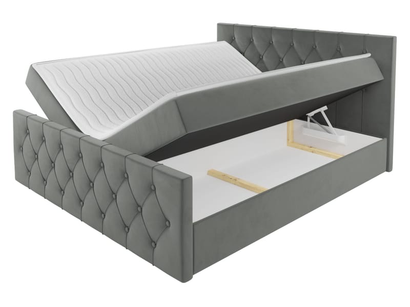 Kontinentalseng 127x216 cm - Brun - Møbler - Senger - Komplett sengepakke