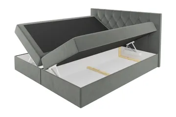Kontinentalseng 204x208 cm - Blå - Møbler - Senger - Komplett sengepakke