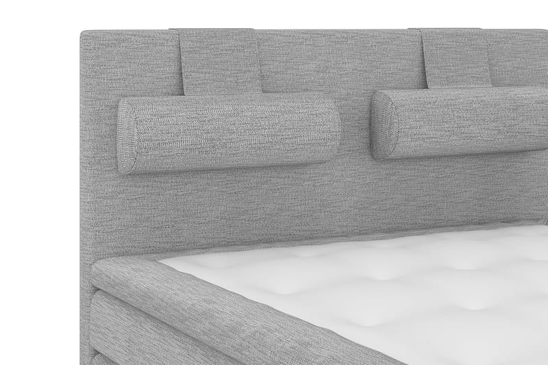 Kontinentalseng Candela 160 - Lysgrå - Kontinentalsenger - Dobbeltsenger - Komplett sengepakke