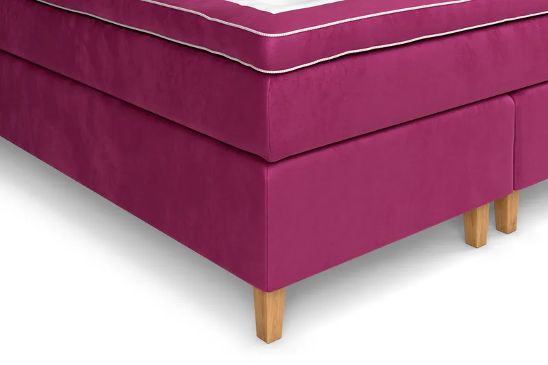 Kontinentalseng Celine 180x200 cm - Rosa/Fløyel - Møbler - Senger - Kontinentalsenger