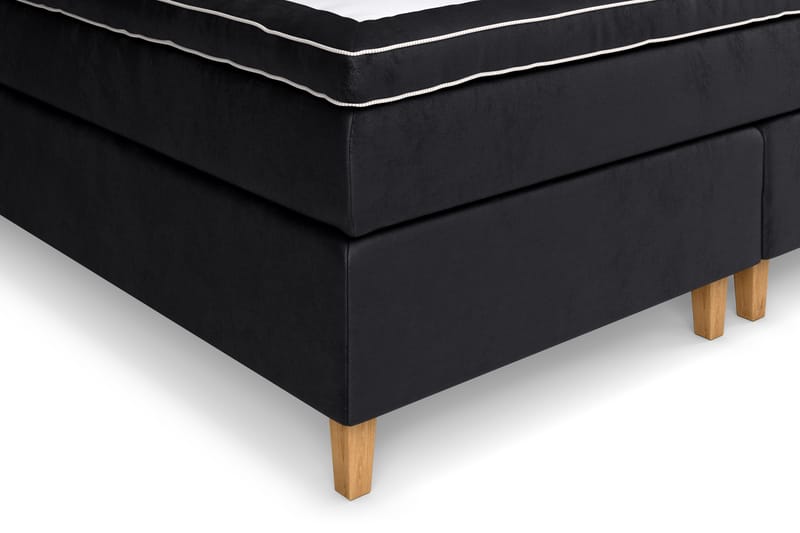Kontinentalseng Celine 210x210 cm - Svart/Fløyel - Møbler - Senger - Kontinentalsenger