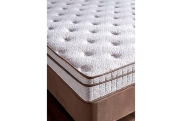 Kontinentalseng Eathelin 80x180 cm - Lysebrun - Møbler - Senger - Komplett sengepakke