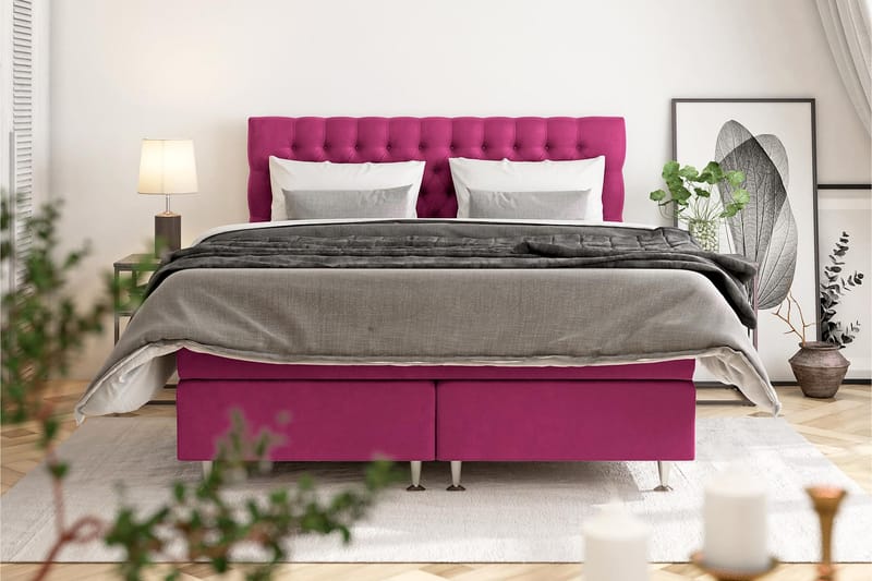 Kontinentalseng Estelle 180x200 cm - Rosa - Møbler - Senger - Kontinentalsenger