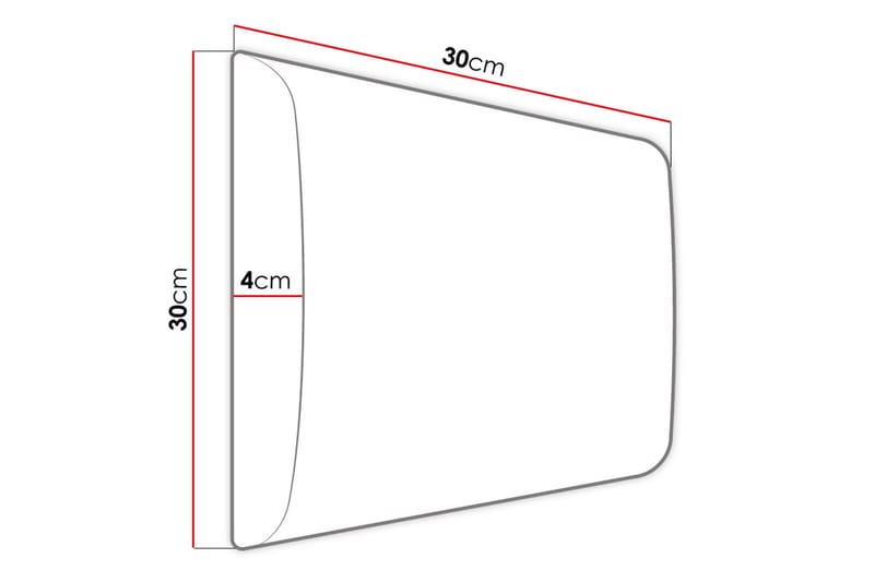 Kontinentalseng Forenza 120x200 cm+Panel 30 cm - Rosa - Komplett sengepakke