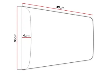 Kontinentalseng Forenza 120x200 cm+Panel 40 cm - Hvit - Møbler - Senger - Sengeramme & sengestamme