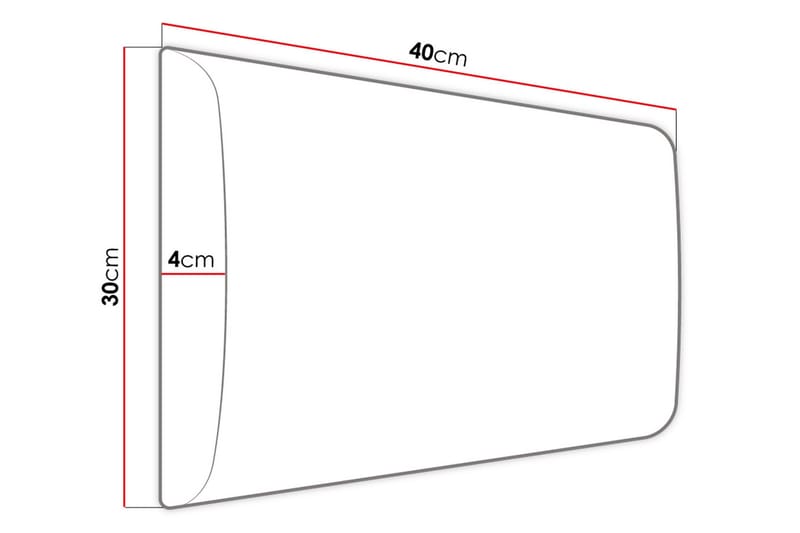 Kontinentalseng Forenza 140x200 cm+Panel 40 cm - Rosa - Komplett sengepakke