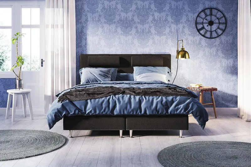 Kontinentalseng Meja 140x200 Svart - Svart - Møbler - Senger - Kontinentalsenger
