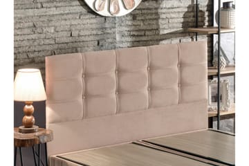 Kontinentalseng Tizapan 90x190 cm - Lysebrun - Møbler - Senger - Komplett sengepakke