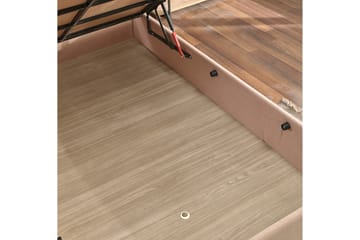 Kontinentalseng Tizapan 90x190 cm - Lysebrun - Møbler - Senger - Komplett sengepakke
